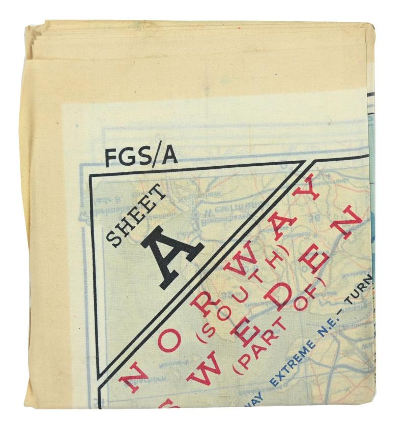USAAF WW2 Pilot Escape Map FGS A&B Sheet A/E