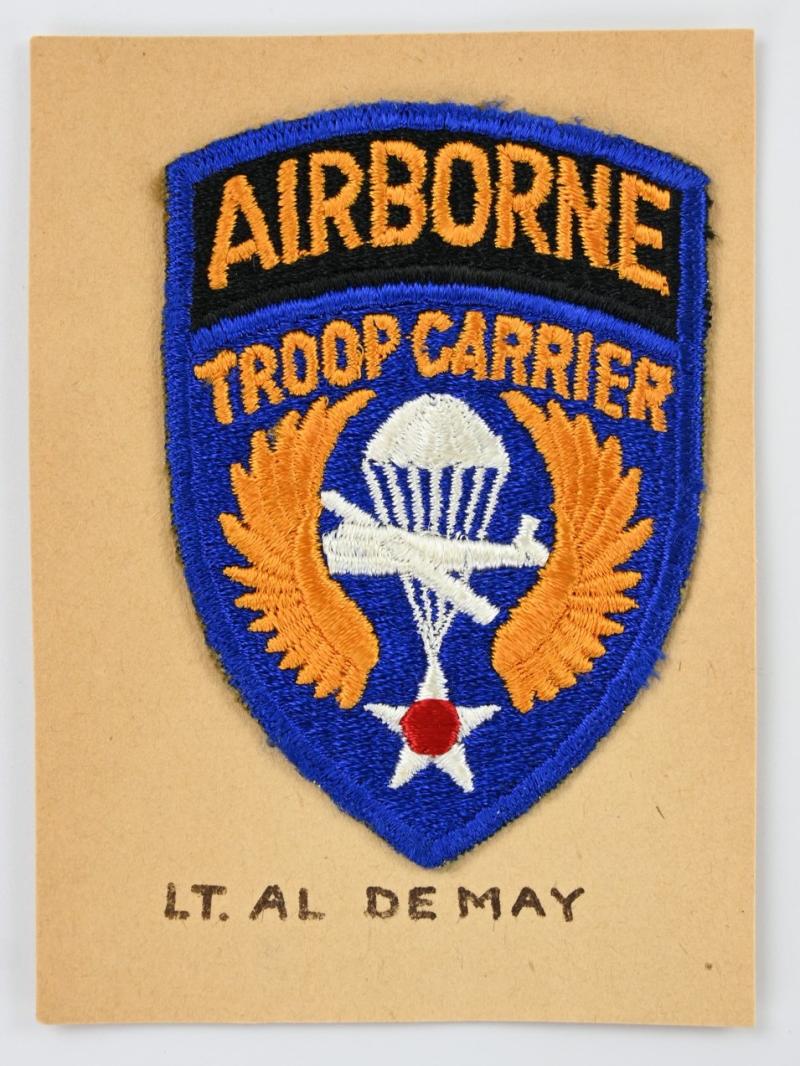 US WW2 Troop Carrier SSI Lt. Al DeMay