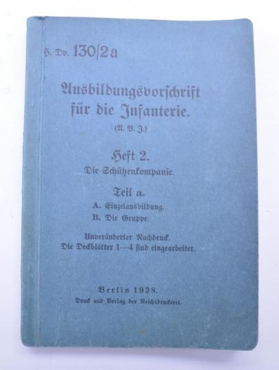 German WH Infantry Education Regulations pocket book