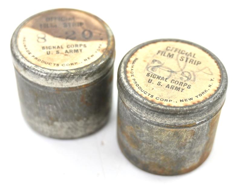 US WW2 Signal Corps Film Strip Tin Cans