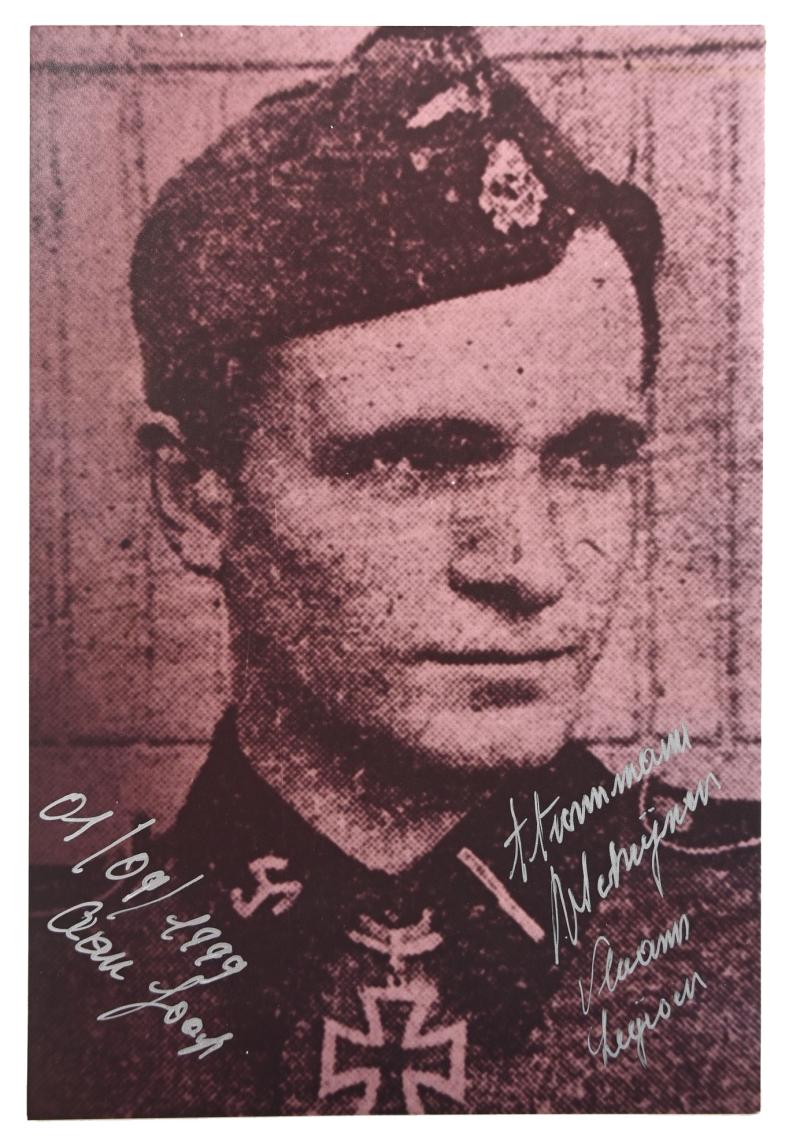 Signature of Belgian Waffen-SS KC Recipient 'Remy Schrijnen'