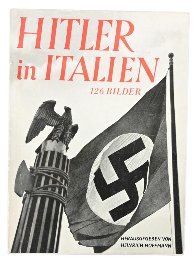 German 1938 Heinrich Hoffmann Photobook 'Hitler in Italien'