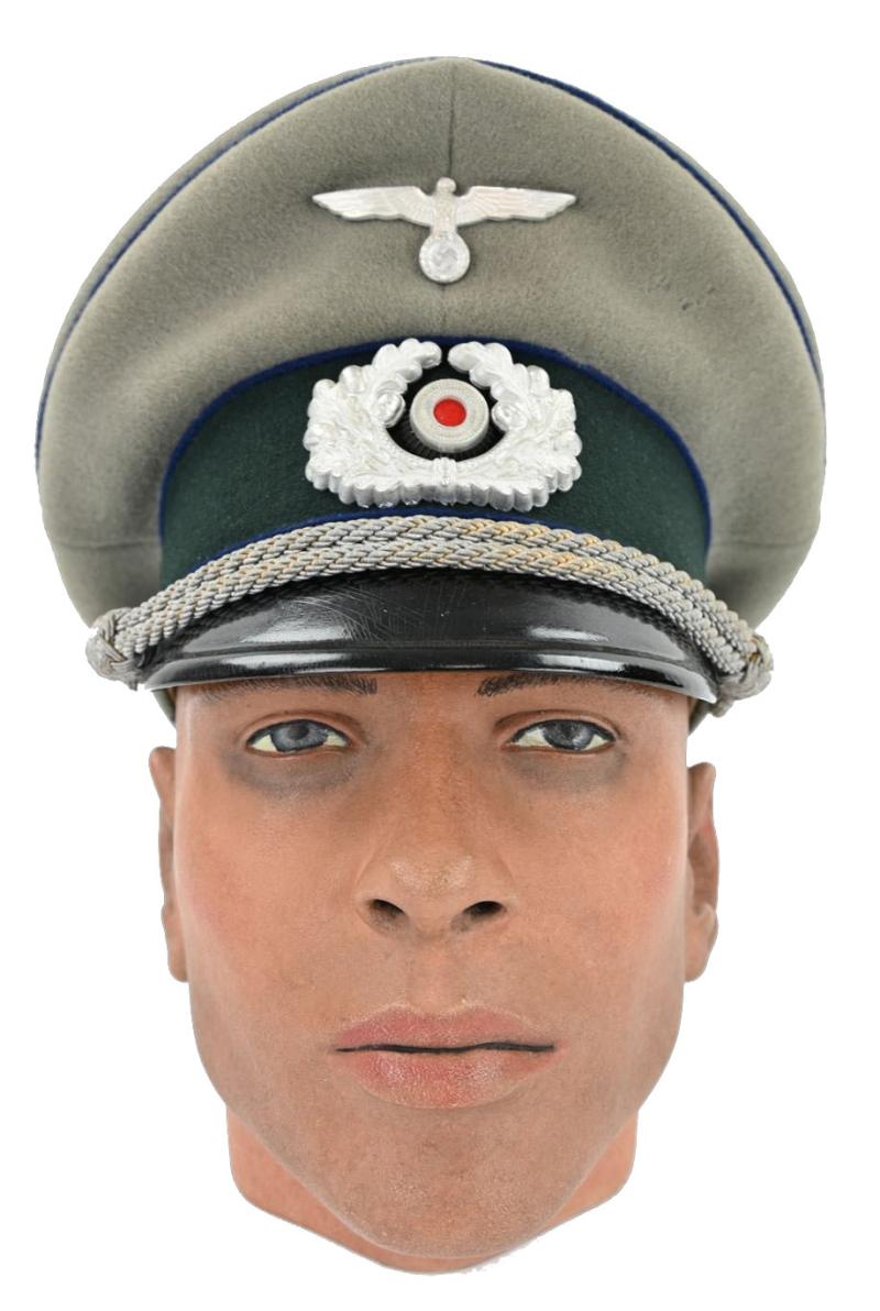 German WH Officer's Visor Cap Medic