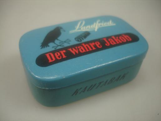 German Tin can of Chewing Tobacco