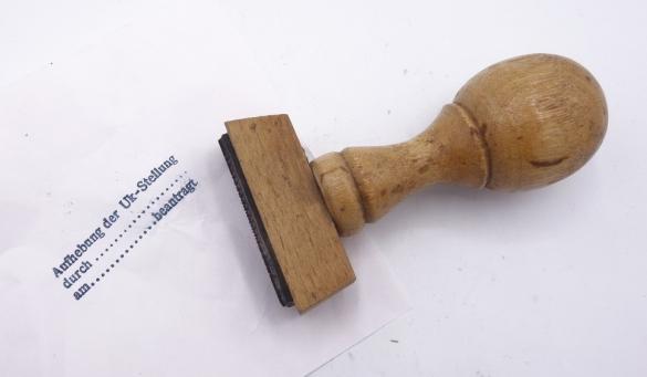 German WH Ink-Stamp 