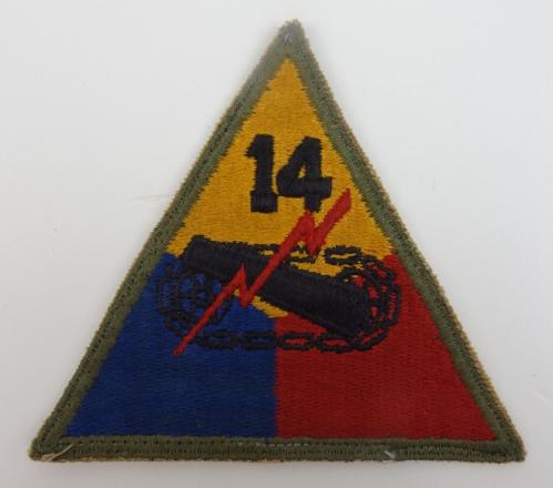 US WW2 14th Armoured Division Patch