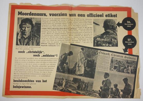 Dutch Poster Moordenaars voorzien van een officieel etiket