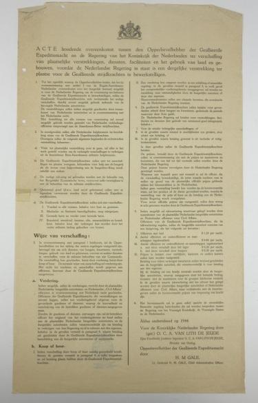 Dutch Allied Poster Use of civil properties