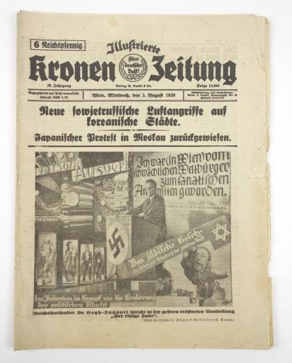 German Illustrierte Kronen Zeitung 3 August 1938