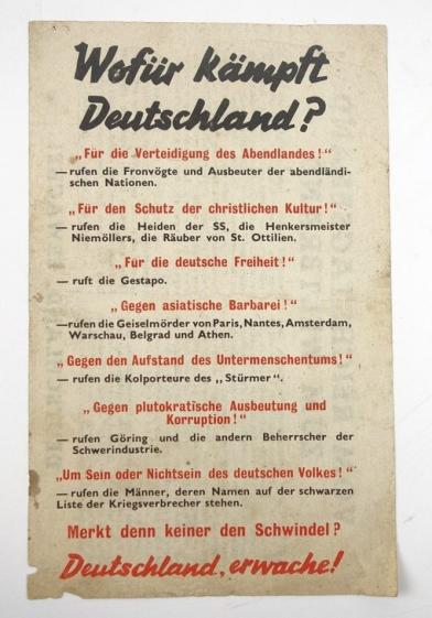 Allied Droppingflyer Wofur Kampft Deutschland?