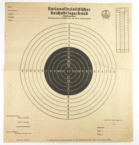 German Kyffhauserbund Shooting target disk