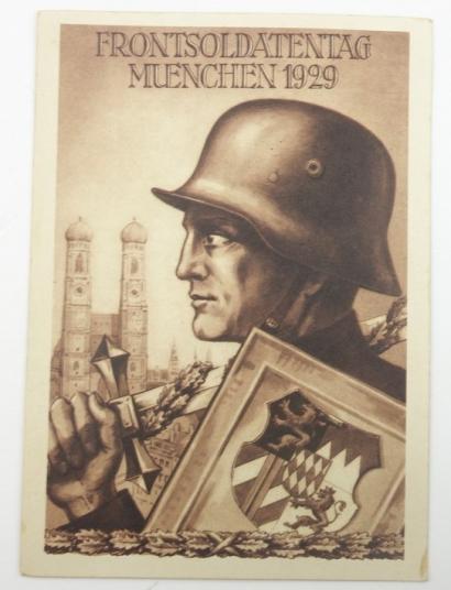 German Postcard: Frontsoldatentag München 1929