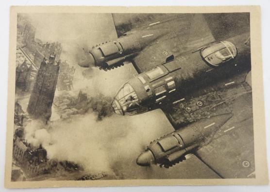 German Postcard Heinkel HE 111 Bomber