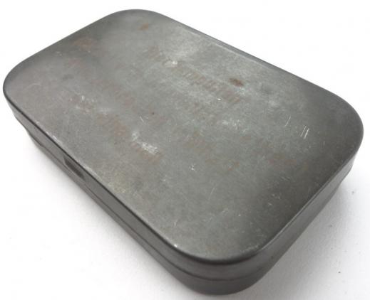 German WW2 era tin can of 'Ampullen'