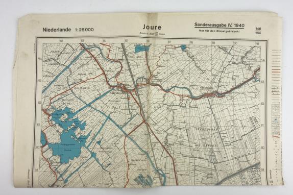 German Mapcard of 'Joure' Holland