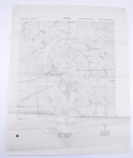 US WW2 Mapcard 'Gennep' Holland