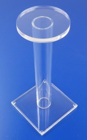 Perspex Plastic 21cm Helmet Hat Stand
