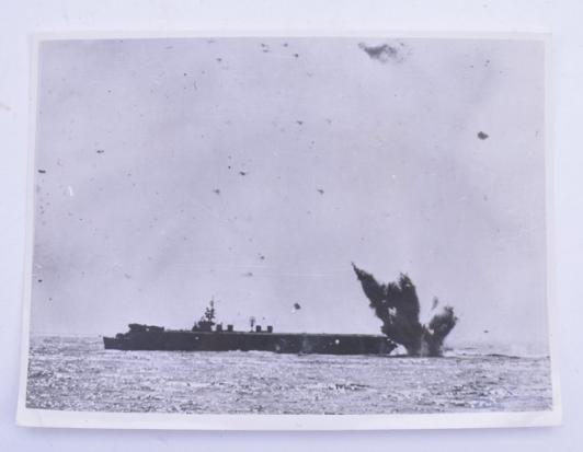 US Navy WW2 Pressphoto Battle of the Pacific