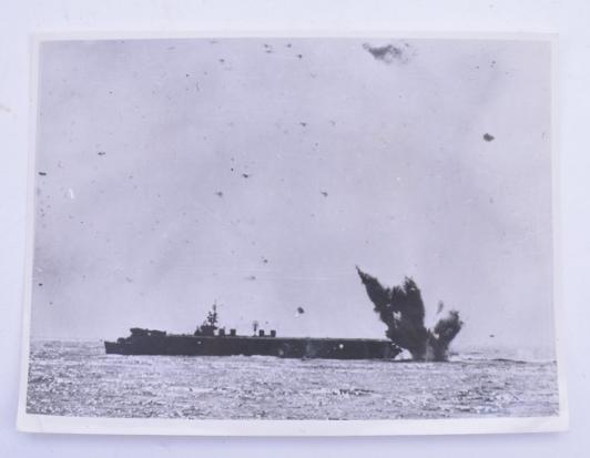 US Navy WW2 Pressphoto Battle of the Pacific
