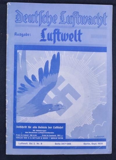 German LW Magazine 'Deutsche Luftwacht'  September 1935