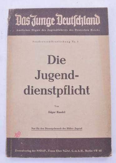 German HJ Book 'Die Jugend Dienstplicht'