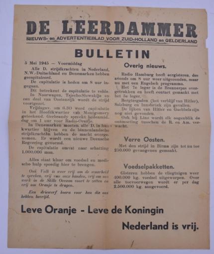 Dutch WW2 News Advertising Poster