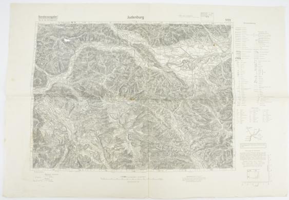 German Mapcard 'Judenburg' Austria