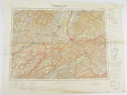 German Mapcard Basel Region