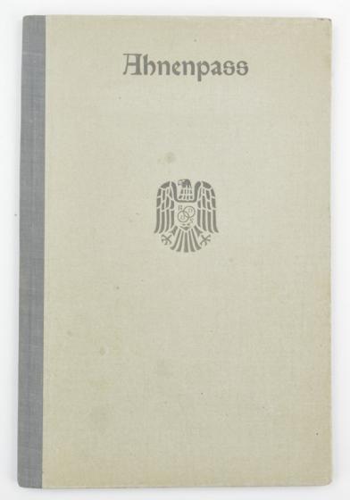 German Third Reich Period 'Ahnenpass'