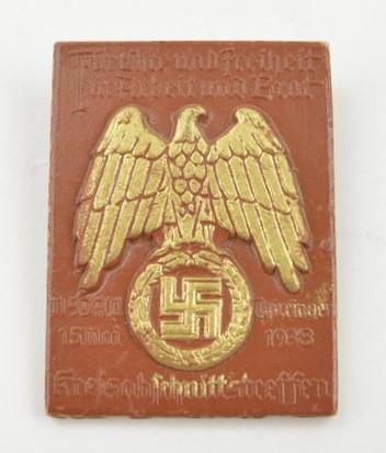 German NSDAP 'Kreisabschnittstreffen Thüringen' Badge