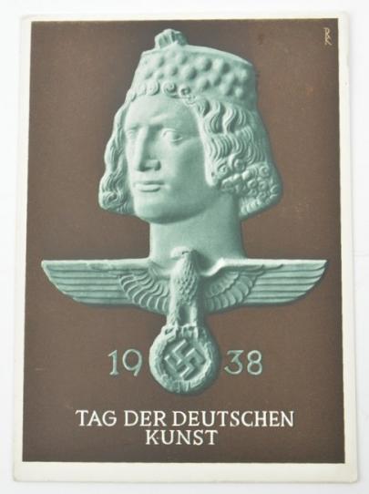 German Postcard 1938 Tag der Deutschen Kunst