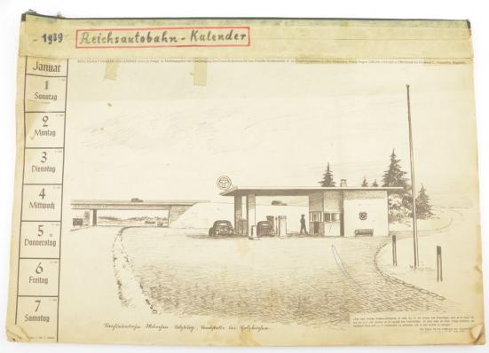 German Reichsautobahn Kalender 1939