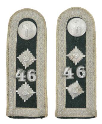 German WH NCO Shoulderboards Inf.Rgt.46