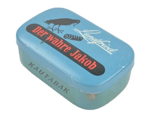 German Third Reich Period Tin Can of Chewing Tabacco
