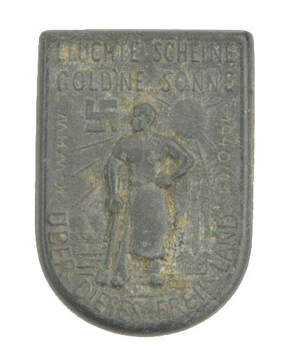 German WHW Badge 'Leuchte Scheine Gold ‘Ne Sonne'
