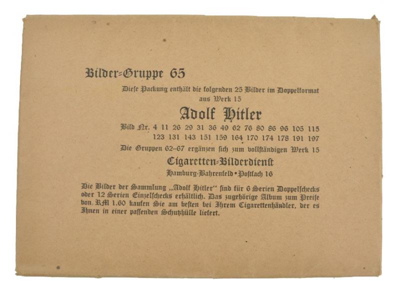 German Cigaretalbum 'Adolf Hitler' Picture set 63