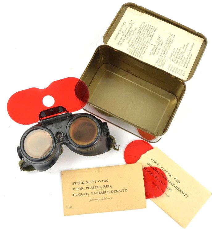 USAAF WW2 Variable Density Gunner Goggles