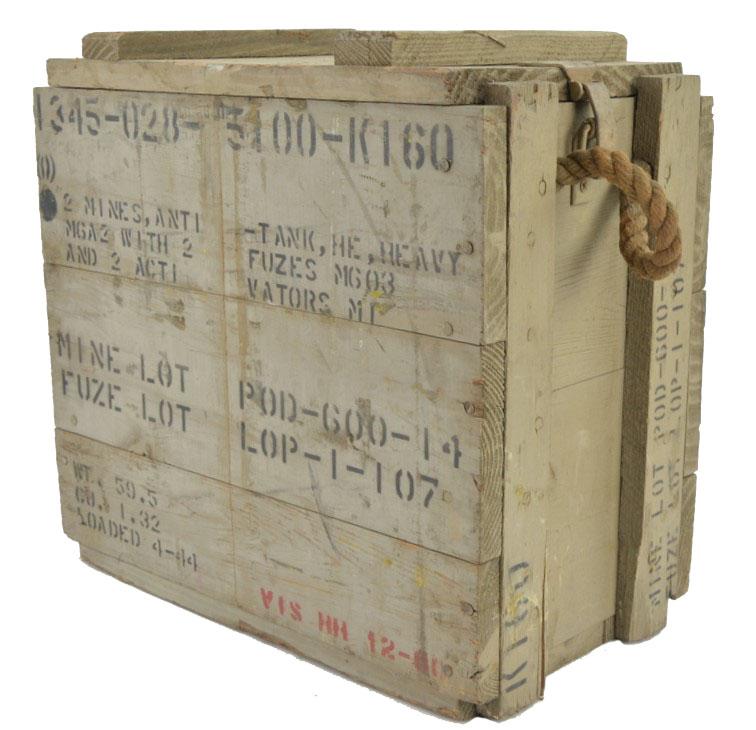 US WW2 Wooden Anti-Tank Mine M6 Box