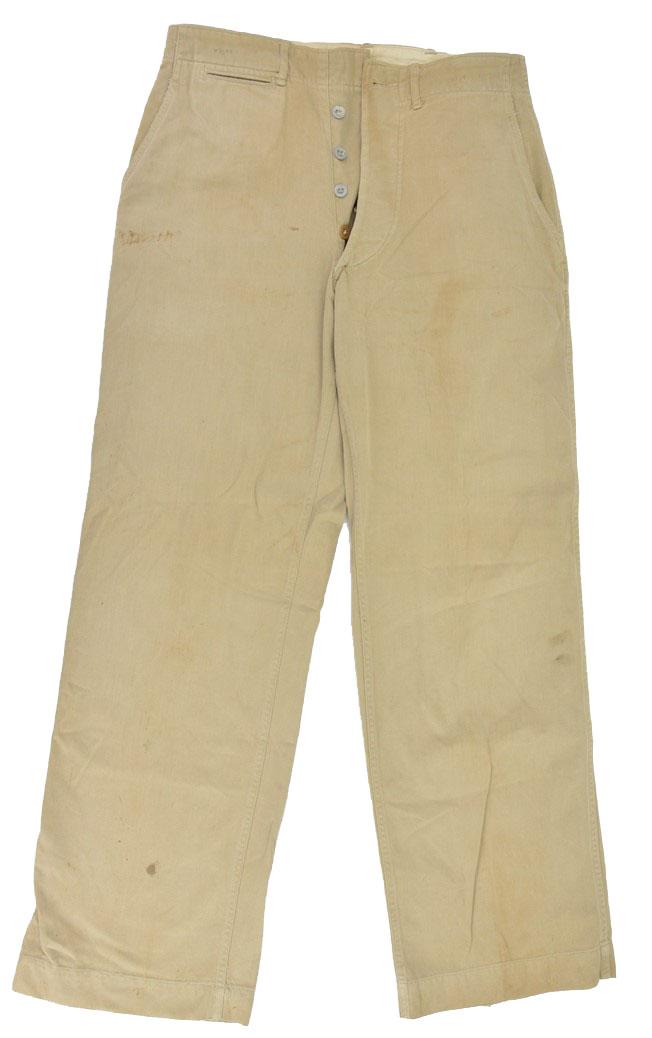 US WW2 Khaki Summer Trousers
