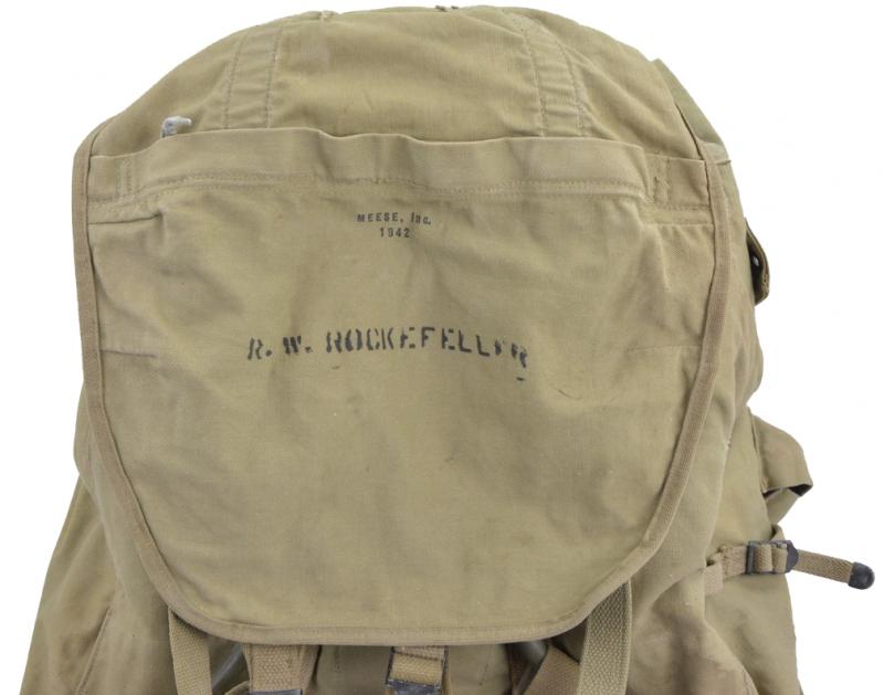 WorldWarCollectibles US WW2 Bergan Rucksack Named
