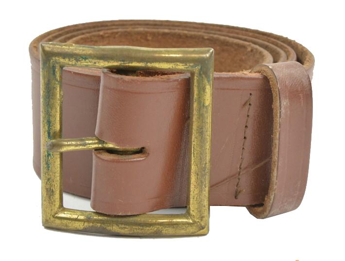 US WW2 Leather Enlisted Men Garrison Belt