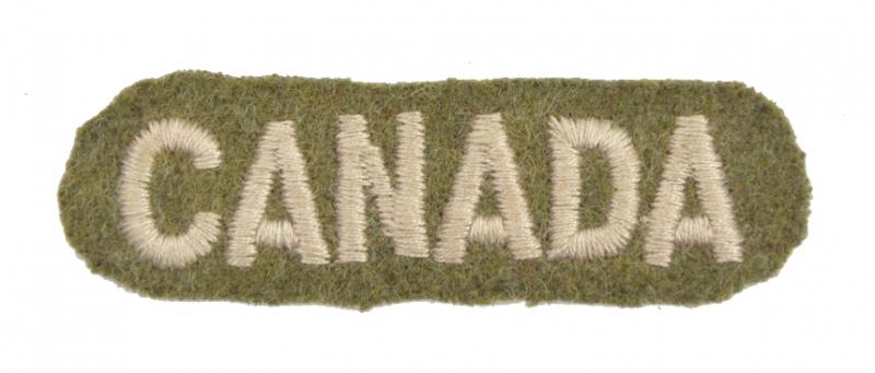 Canadian WW2 'Canada' Shoulder Flash