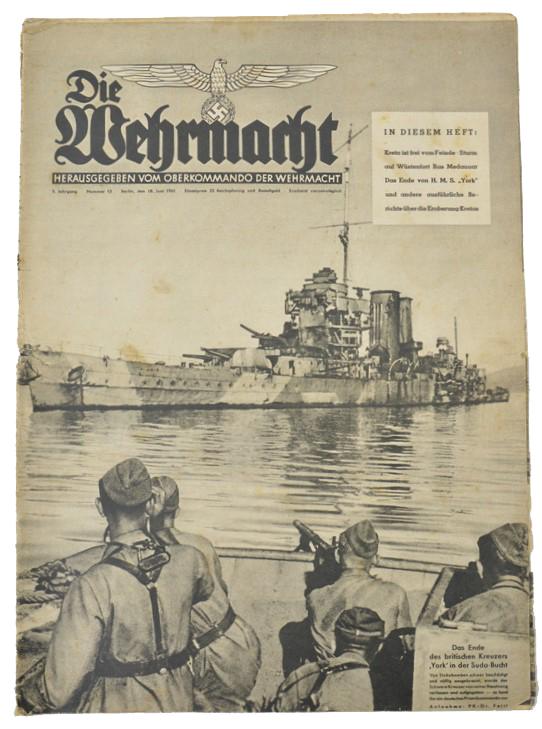German 'Die Wehrmacht' Magazine 18 June 1941