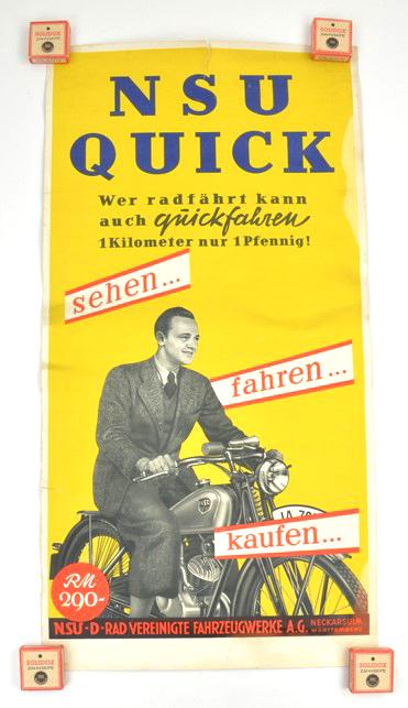 German Third Reich NSU Poster