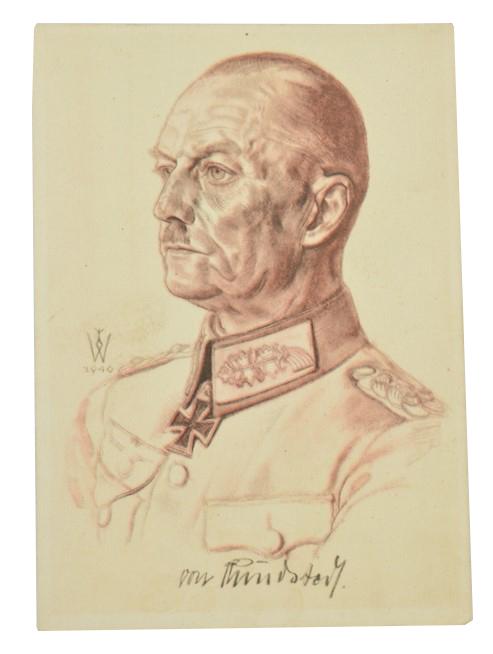 German WH Postcard 'Generaloberst von Rundstedt'