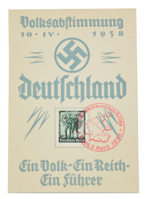 German Postcard 13 March 1938