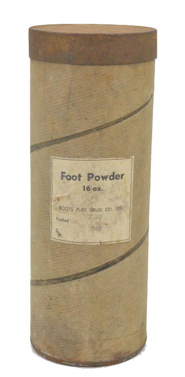 British WW2 Footpowder Container 16 Ozs.