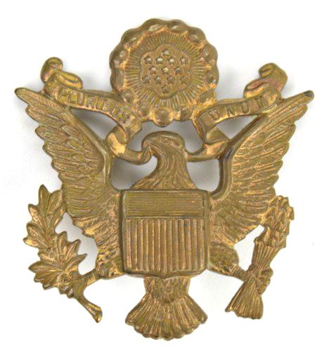 US WW2 Officer's Cap Badge
