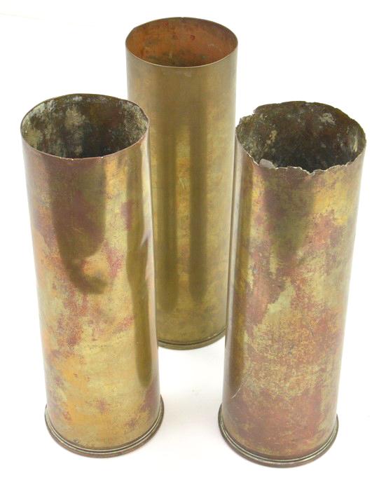 Sold at Auction: WWII - COLD WAR US & UK ARTILLERY SHELL CASINGS
