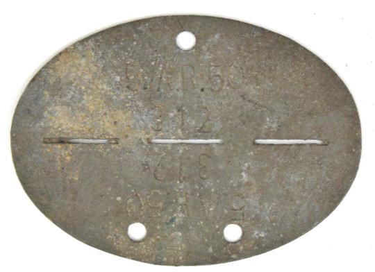 German WH Dog-Tag 'A.R.50'